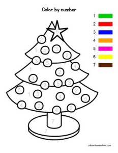 Christmas color by number